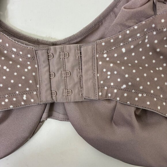 Olga Gentle Lift Underwire Bra Polka Dots Size 42DD - Picture 5 of 6